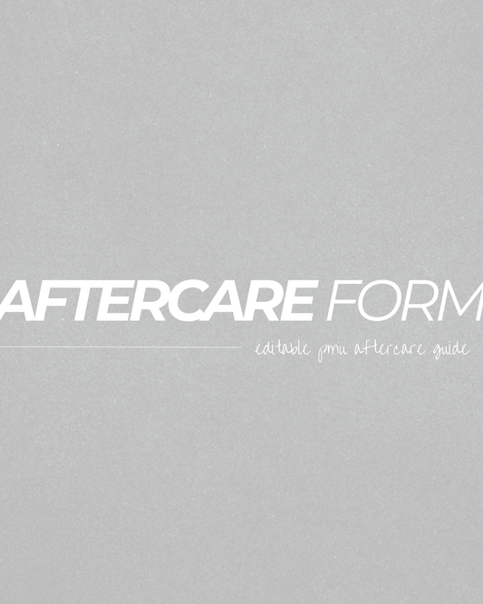 PMU Aftercare Form